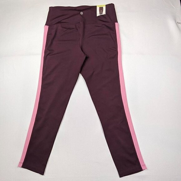 Tangerine NEW Port Rose Ribbed Leggings Athleisure Workout Size Medium - Picture 4 of 12